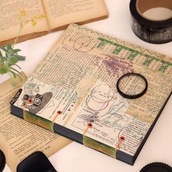 Album photo vintage et artisanal vert