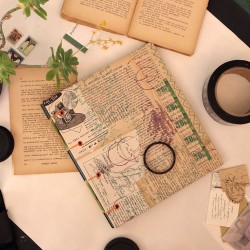 Album photo vintage et artisanal vert