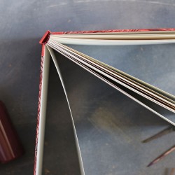 Carnet aquarelle: Papier à la colle rose