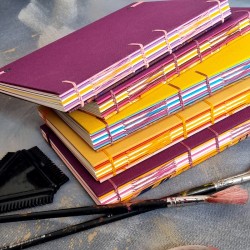 Carnet artisanal A5 marbré