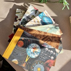 Carnet artisanal carnettiste - grand format paysage mix media 240g