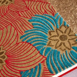 Carnet de note A5 artisanal papier recycle feuille couverture