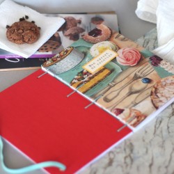 Carnet de recettes à remplir A5 artisanal motif sucré 04