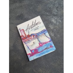 Carnet A6 de note illustration Antibes - reproduction dessins fait main