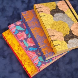 Carnet A5 scrapbooking art avec papier Kraft