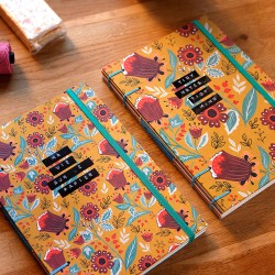 Carnet artisanal de notes avec petit message