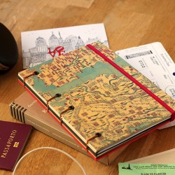 Carnet de voyage, mélange de papiers