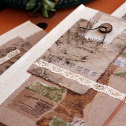Carnet artisanal A5: livre d'artiste - mon univers - scrapbooking