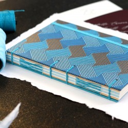 Carnet de note A5 diamant turquoise