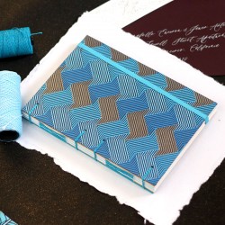 Carnet de note A5 diamant turquoise