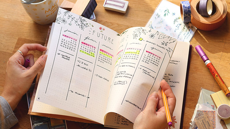 Comment débuter avec un bullet journal 07