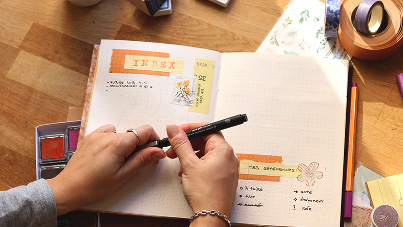 Comment débuter avec un bullet journal 08